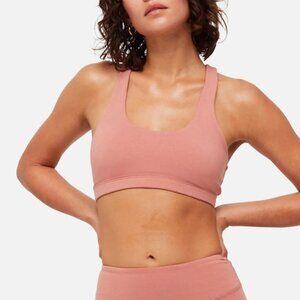 MATE Organic Stretch Sports Bra in Rose XS